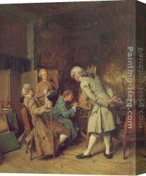 Meissonier Canvas Paintings - The Lovers of Painting by Jean-Louis Ernest Meissonier