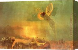 Mount Etna From Taormina Canvas Paintings - Endymion on Mount Latmus by John Atkinson Grimshaw