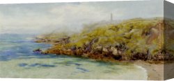 Brett Canvas Paintings - Fermain Bay, Guernsey by John Brett