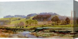 Brett Canvas Paintings - Springtime Near Morden by John Brett