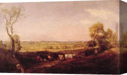 Constable's Canvas Paintings - Dedham Vale Morning by John Constable