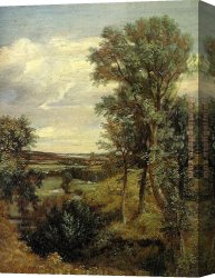 Constable's Canvas Paintings - Dedham Vale of 1802 by John Constable