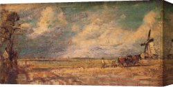 Constable's Canvas Paintings - Spring Ploughing by John Constable