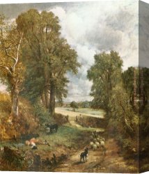 Constable's Canvas Paintings - The Cornfield of 1826 by John Constable