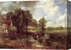 Constable's Canvas Paintings - The Haywain 1821 by John Constable