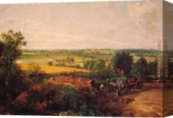 Constable's Canvas Paintings - View of Dedham by John Constable