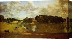 Wivenhoe Park Essex Canvas Paintings - Wivenhoe Park Essex by John Constable