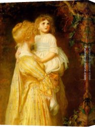 The Wasp's Nest Canvas Paintings - The Nest by John Everett Millais
