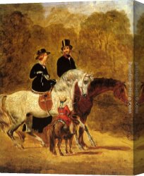 Sketch Canvas Paintings - Sketch of Queen Victoria by John Frederick Herring Snr
