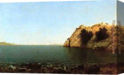 Kensett Canvas Paintings - Bay of Newport by John Frederick Kensett