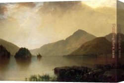 Kensett Canvas Paintings - Lake George by John Frederick Kensett