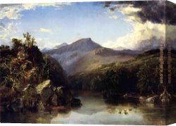 Kensett Canvas Paintings - Landscape by John Frederick Kensett