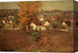 Ottis Canvas Paintings - Our Village 1902 by John Ottis Adams