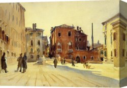Cafe Concert Singer Canvas Paintings - Campo Dei Gesuiti by John Singer Sargent