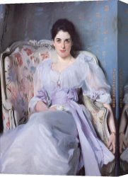 Cafe Concert Singer Canvas Paintings - Lady Agnew by John Singer Sargent
