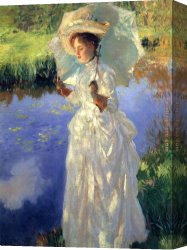 Walk Canvas Paintings - Morning Walk by John Singer Sargent