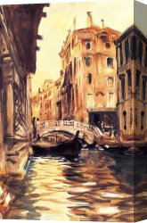 Singer Canvas Paintings - Ponte della Canonica by John Singer Sargent