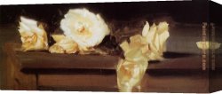 Singer Canvas Paintings - Roses by John Singer Sargent