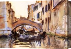 Cafe Concert Singer Canvas Paintings - Venetian Canal by John Singer Sargent