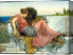 John William Godward Canvas Paintings - Amaryllis by John William Godward