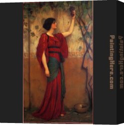 Autumn Canvas Paintings - Autumn by John William Godward