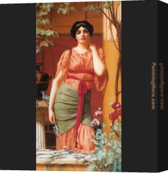 John William Godward Canvas Paintings - Godward Nerissa by John William Godward