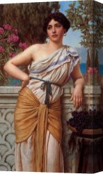 Reverie Canvas Paintings - Reverie by John William Godward