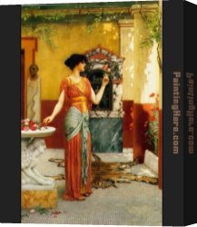 John William Godward Canvas Paintings - The Bouquet by John William Godward