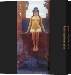 John William Godward Canvas Paintings - The Delphic Oracle by John William Godward
