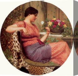 Hard Times Canvas Paintings - The Time of Roses by John William Godward
