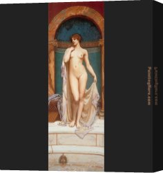 John William Godward Canvas Paintings - Venus at the Bath by John William Godward
