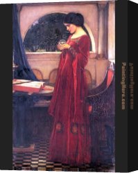 Waterhouse Canvas Paintings - Crystal Ball by John William Waterhouse