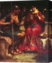 Waterhouse Canvas Paintings - Jason and Medea by John William Waterhouse