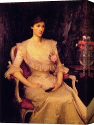 Waterhouse Canvas Paintings - Miss Margaret Henderson by John William Waterhouse