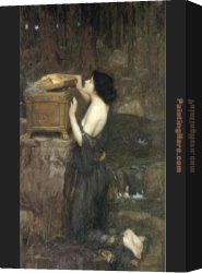 Waterhouse Canvas Paintings - Pandora by John William Waterhouse