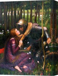 John Linnell Canvas Paintings - The Beautiful Woman Without Mercy by John William Waterhouse