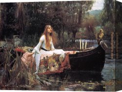 William Trost Richards Canvas Paintings - The Lady of Shalott by John William Waterhouse