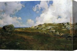 Decamps Canvas Paintings - A Murky Day by Joseph DeCamp