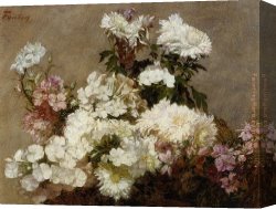 Decamps Canvas Paintings - phlox by Joseph DeCamp