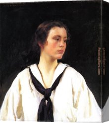 Decamps Canvas Paintings - Sally by Joseph DeCamp