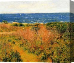 Decamps Canvas Paintings - Seascape by Joseph DeCamp