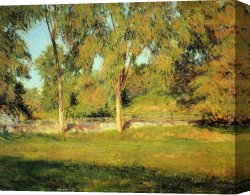 Decamps Canvas Paintings - September Afternoon by Joseph DeCamp