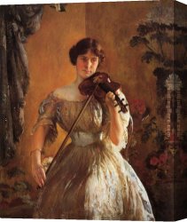 Decamps Canvas Paintings - The Kreutzer Sonata by Joseph DeCamp