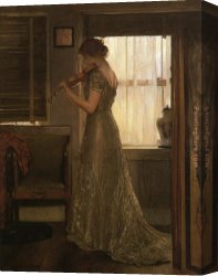 Decamps Canvas Paintings - The Violinist by Joseph DeCamp