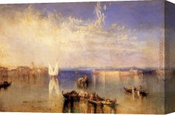 Venice Canvas Paintings - Campo Santo Venice by Joseph Mallord William Turner