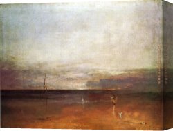 Figure Canvas Paintings - Rocky Bay with Figures by Joseph Mallord William Turner