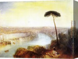 Mount Etna From Taormina Canvas Paintings - Rome from Mount Aventine by Joseph Mallord William Turner