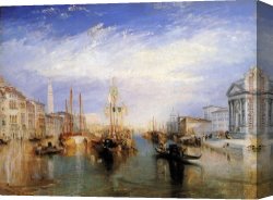 The Doge's Palace From The Entrance to The Grand Canal Canvas Paintings - The Grand Canal Venice by Joseph Mallord William Turner