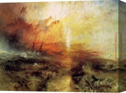 William Canvas Paintings - The Slave Ship by Joseph Mallord William Turner