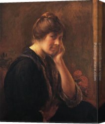 Player Canvas Paintings - The Guitar Player by Joseph Rodefer de Camp